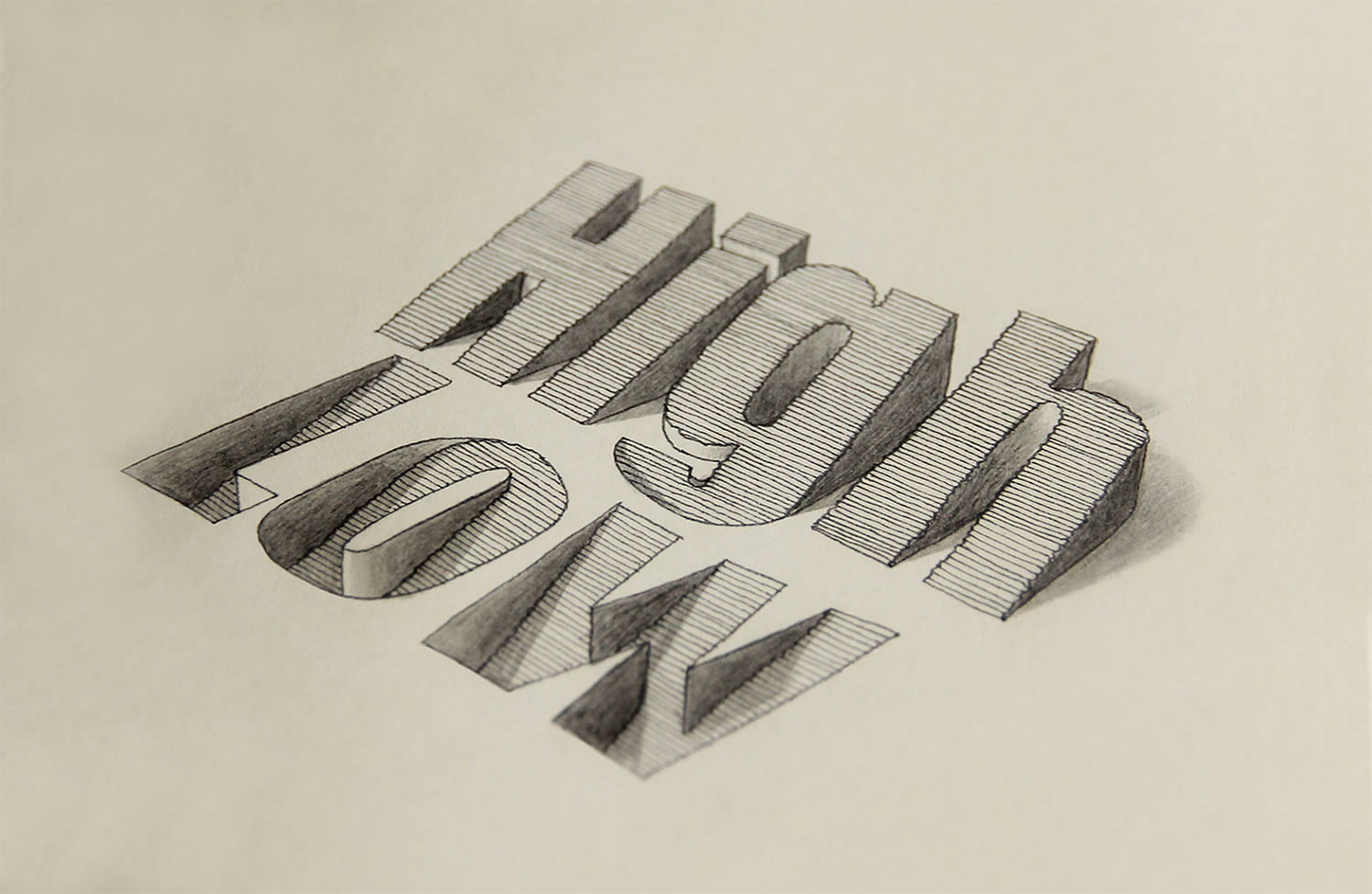 La tipografía 3D de Lex Wilson – M A C H O D O M I N A N T E
